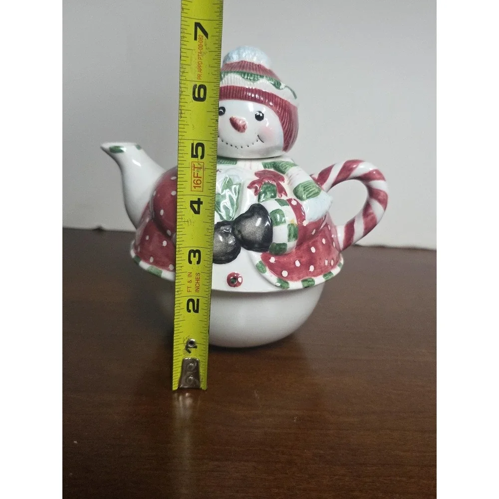 Vintage Burton‎ FIB Christmas Snowman Teapot
